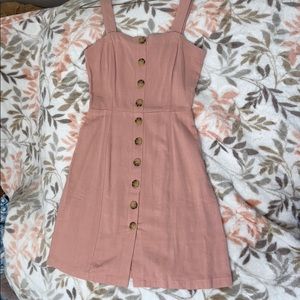 Aeropostale Pink Dress W/ Buttons!